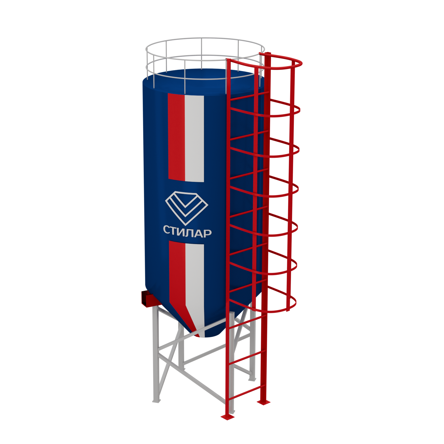 Цельносварный силос для муки 50 м³ от производителя