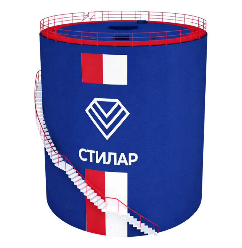 Цельносварной резервуар РВС для питьевой воды 200 м³ от завода-производителя